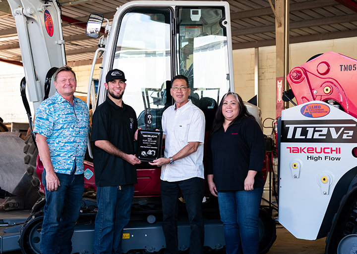 Takeuchi Recognizes Allied Machinery Corporation as North American Dealer with Top Market Share